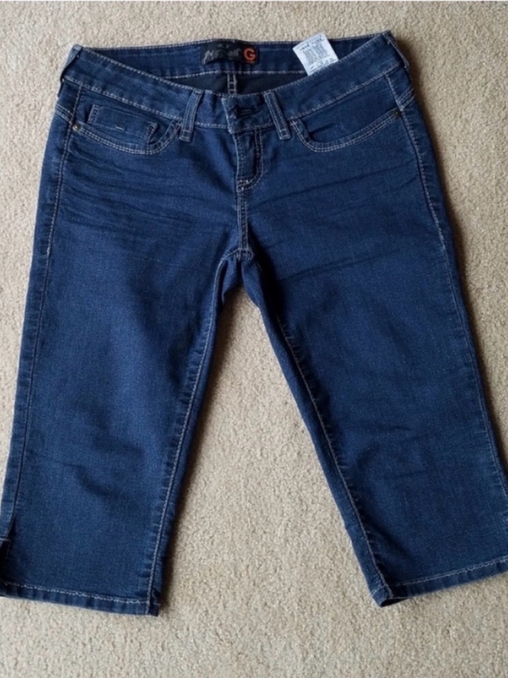 Guess Soft Denim Capris Cropped Jeans Dark Wash Size 28
